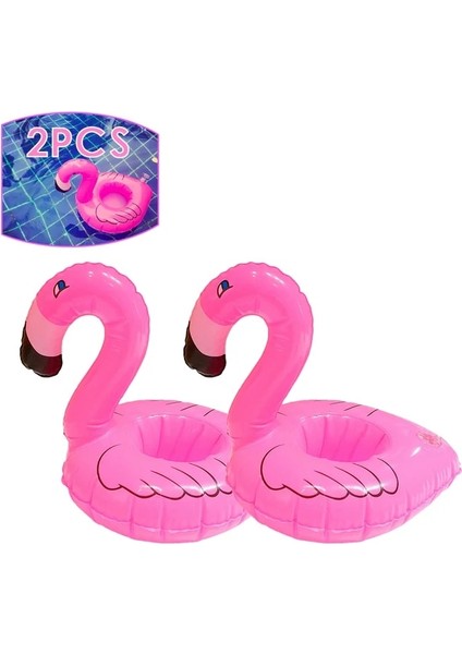2 Adet Flamingo A 20-1 Adet Flamingo Bardak Tutucu Yüzme Havuzu Su Şamandıra Şişme Içecek Bardak Havuz Drinkware Tepsi Pembe Kuş Parti Dekorasyon (Yurt Dışından)