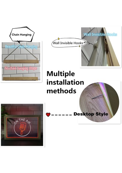 Kırmızı ve Mor 23X17 cm Buradan Sipariş Verin Kasiyer Dükkanı Çift Renkli LED Neon Burcu Fotoğraf Çerçevesi Yaratıcı Masa Lambası Yatak Odası Masası Ahşap 3D Gece Lambası (Yurt Dışından)