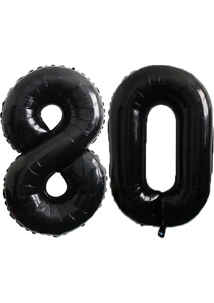2 Adet 40 Inç 2 Adet 40 Inç Siyah Folyo Balonlar Banner 18 25 30 40 70 Doğum Günü Partisi Dekorasyon Yetişkin Doğum Günü Mektup Numarası Folyo Balonlar Globo (Yurt Dışından)