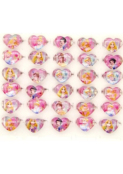 Yüzükler-12 Adet Disney Prenses Parti Süslemeleri Karışık Rapunzel Prenses Tek Kullanımlık Sofra Plakaları Balonlar Banner Kızlar Için Doğum Günü Partisi (Yurt Dışından)