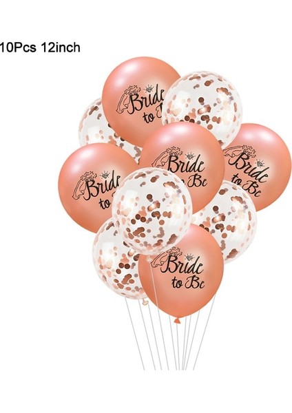 10 Adet Balonlar Gül Altın Gelin Olmak Mektup Folyo Balon Gelin Peçe Kanat Bandı Düğün Süslemeleri Gelin Duş Bekarlığa Veda Partisi Malzemeleri (Yurt Dışından) fiyatları