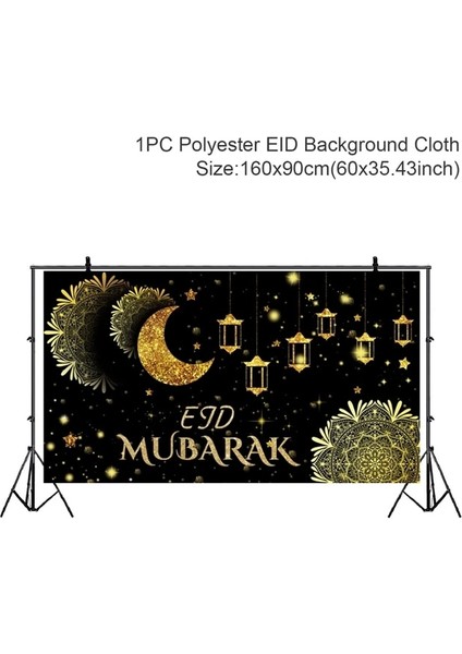 Arka Plan6 Eid Mubarak Açık Banner Bayrağı Ramazan Kareem Banner Ramazan Dekorasyon Ev 2023 Islam Müslüman Parti Eid Al Adha (Yurt Dışından)