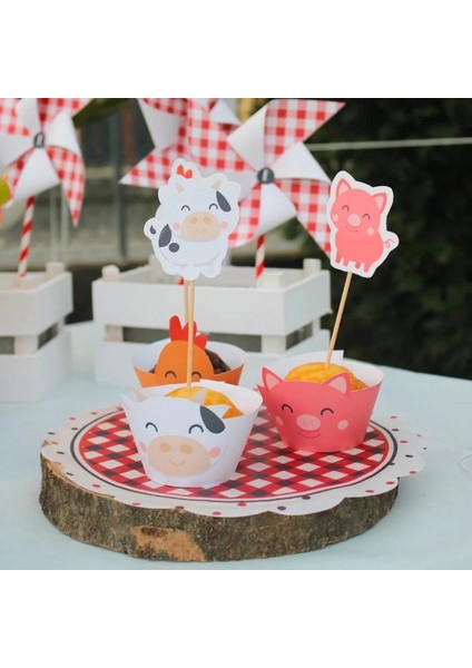 Numarası 2 22 Adet Çiftlik Hayvanı Tema Inek/domuz Balonlar Kule Seti 1-9 Inç Kırmızı Balon Çocuklar Mutlu Doğum Günü Partisi Dekorasyon Çiftlik Parti Kaynağı (Yurt Dışından) indirimleri