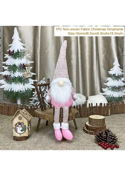 D1 Noel Bebek Ağacı Dekor Yeni Yıl Süsleme Ren Geyiği Kardan Adam Noel Baba Ayakta Bebek Navidad Dekorasyon Merry Christmas (Yurt Dışından)