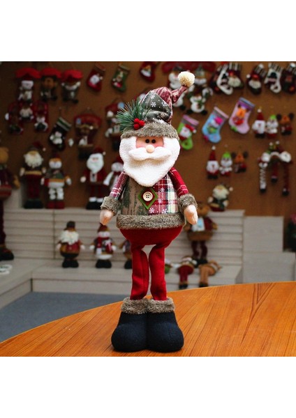 D1 Noel Bebek Ağacı Dekor Yeni Yıl Süsleme Ren Geyiği Kardan Adam Noel Baba Ayakta Bebek Navidad Dekorasyon Merry Christmas (Yurt Dışından)