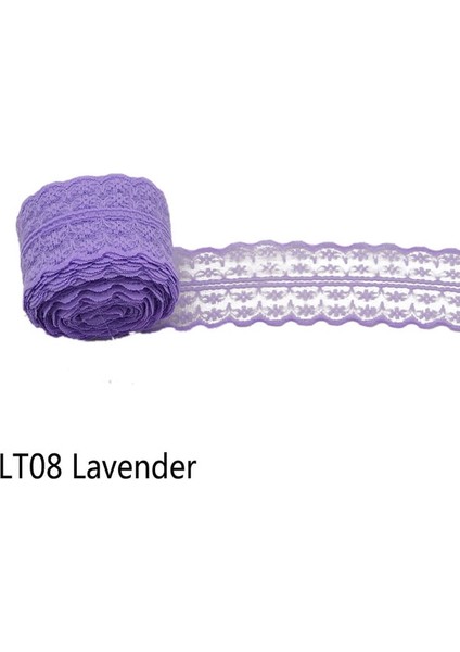 Lavanta 10 M/grup 4.5 cm Dantel Tül Rulo Kumaş Biriktirme Tutu Etek Düğün Masa Dekorasyon Bebek Duş Doğum Günü Partisi Dekoratif Malzemeleri (Yurt Dışından) fiyatları