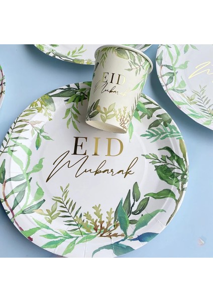Ay Yıldız Altın Yeşil Yapraklar Eıd Mubarak Ramazan Dekorasyon Ramazan Bayramı Parti Malzemeleri Müslüman Islam Festivali Parti Dıy Süslemeleri (Yurt Dışından)