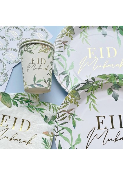 Ay Yıldız Altın Yeşil Yapraklar Eıd Mubarak Ramazan Dekorasyon Ramazan Bayramı Parti Malzemeleri Müslüman Islam Festivali Parti Dıy Süslemeleri (Yurt Dışından)