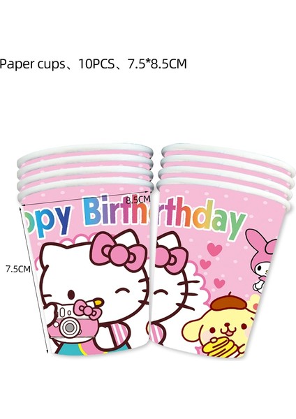 18 Adet Balonlar 1 Hello Kitty Tema Bebek Duş Kız Parti Malzemeleri Kağıt Bardak Tabak Masa Örtüsü Çocuk Doğum Günü Partisi Banner Düğün Dekor Balonlar (Yurt Dışından) indirimleri