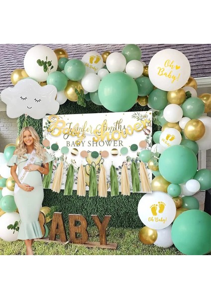 Gül Altın Balon Orman Yeşil Balon Çelenk Erkek Kız Bebek Duş Dekorasyonu Yenidoğan Bebek Parti Süslemeleri Kağıt Ponponlar Mumya Kanat Olmak (Yurt Dışından) fırsatları