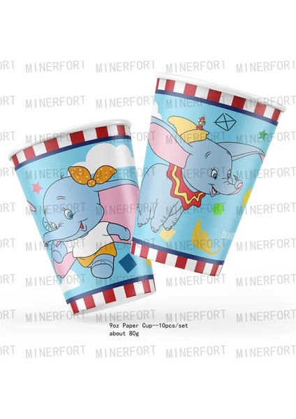 Balon-04 Dumbo Tema Doğum Günü Partisi Dekorasyon Malzemeleri Sofra Kağıt Bardaklar Tabaklar Peçeteler Masa Örtüsü Balonlar Bebek Duş Çocuklar Şekerleri (Yurt Dışından) modelleri