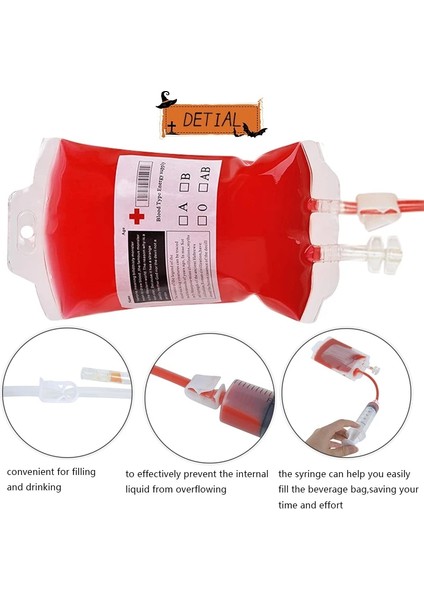 B02 400ML Cosplay Parti Kan Torbası Içme Torbaları Meyve Suyu Kan Içme Paketi Içecek Çantası Cadılar Bayramı Dekorasyon Parti Malzemeleri (Yurt Dışından) modelleri