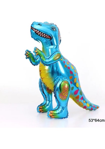 3D Ayakta Balon Jurassic Dünya Dinozor Temalı Sofra Orman Safari Dinozor Bardak Tabaklar Balon Vahşi Roar Boys Dinozor Doğum Günü Partisi Dekoru (Yurt Dışından)