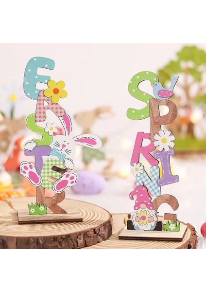 6 Adet Gözlük 2023 Karikatür Paskalya Ahşap Süs Tavşan Tavşan Çiçek Ahşap Paskalya Masa Dekoru Paskalya Parti Masası Süslemeleri Malzemeleri (Yurt Dışından) modelleri
