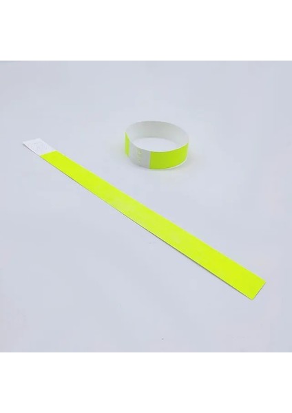 Neon Sarı 250-19MM Ddjoy Tyvek Bileklikler Su Geçirmez Rahat Yırtılmaya Dayanıklı Kağıt Bilezik Bilek Bantları Konser Festivalleri Için Giriş (Yurt Dışından)