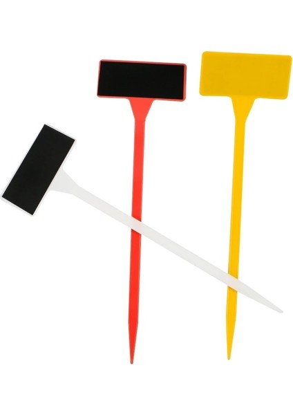 Tasarım 3 Mini Plastik Kara Tahta Yazı Tahtası Bitki Işaretleyiciler Yaratıcı Dekoratif Bahçe Çiçekler ve Bitkiler Pot Etiketleri (Yurt Dışından)