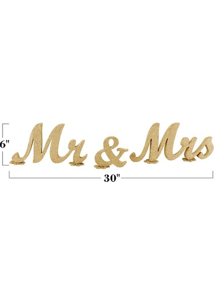 Bir Düğün Gelin Duş Parti Masa Dekorasyon Malzemeleri Bay ve Bayan Işaretleri Sevgiliye Gümüş Altın Glitter Bay ve Bayan Ahşap Harfler (Yurt Dışından) modelleri