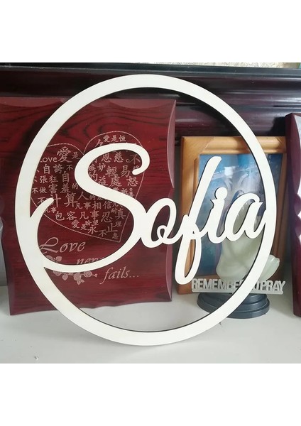 Ayna Altın 20 cm Kişiselleştirilmiş Gelin ve Damat Adı Düğün Fotoğraf Sahne Ahşap Düğün Dekorasyon Centerpieces Çelenk Daire Işaretleri (Yurt Dışından)