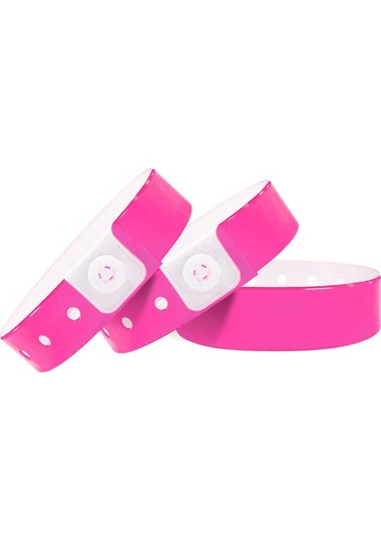 Pembe 250X16MM GJ-6070 100 Adet Vinil Bileklikler Parti Etkinlikleri Için Plastik Bileklikler (Yurt Dışından)