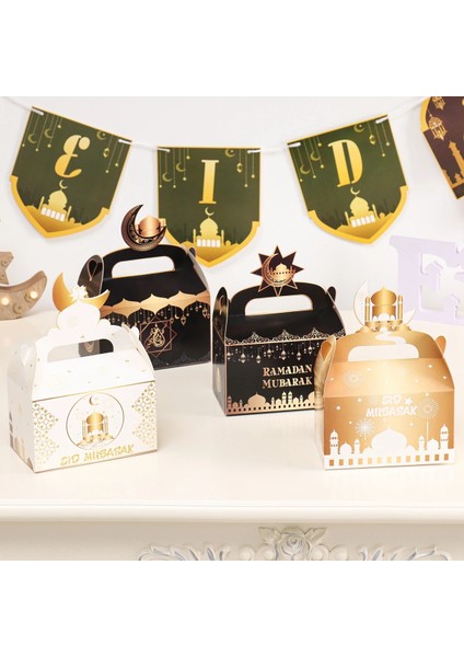 1 Adet Şeker Kutusu Eid Mubarak Şeker Hediye Kutuları Ramazan Dekorasyon 2023 Eid Mubarak Ramazan Kareem Müslüman Islam Festivali Parti Dıy Dekor Malzemeleri (Yurt Dışından) indirimleri
