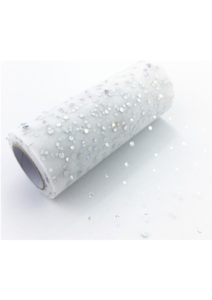 Gri Glitter Pul Tül Rulo 15 cm 10 Metre Tutu Kumaş Düğün Dekorasyon Organze Tutu Etek Lazer Tül Rulo Dıy Zanaat Malzemeleri (Yurt Dışından)