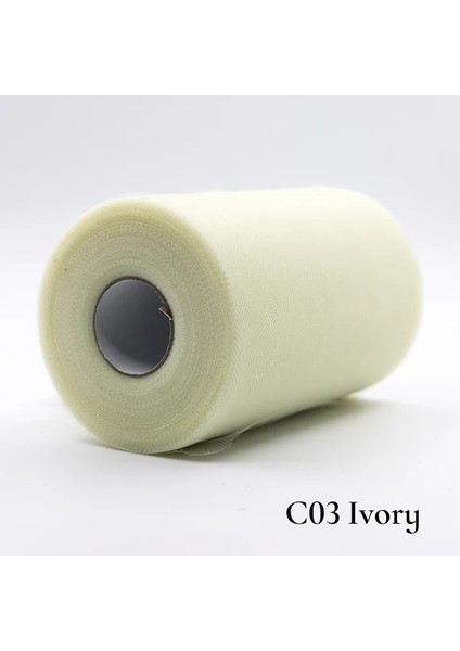 C03 Parti Malzemeleri 100 Metre Tül Rulo Düğün Dekorasyon Kumaşı Biriktirme Tül Tutu Elbise Diy Bebek Duş Doğum Günü Çocuk Erkek Kız (Yurt Dışından)