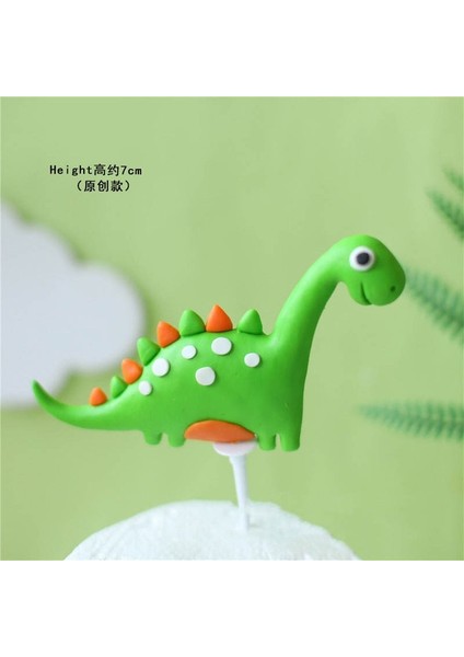 Kek Topper Karikatür Dinozor Kağıt Gözlük Orman Safari Dino Göz Maskesi Orman Rawr 1st Mutlu Doğum Günü Partisi Dekoru Çocuklar Çocuk Roar Phtot Sahne (Yurt Dışından)