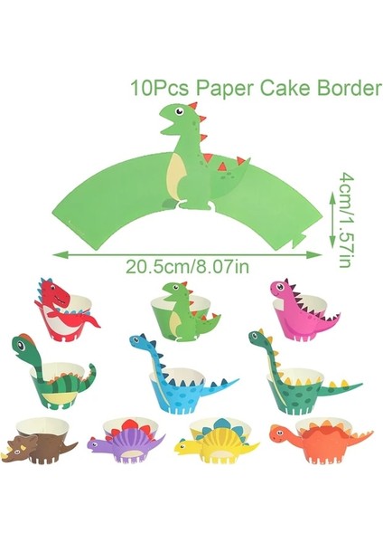 Kek Wapper 2 Dinozor Parti Zemin Dinozor Doğum Günü Partisi Süslemeleri Çocuklar Çocuk Bebek Duş Dekor Jungle Safari Doğum Günü Partisi Malzemeleri (Yurt Dışından)