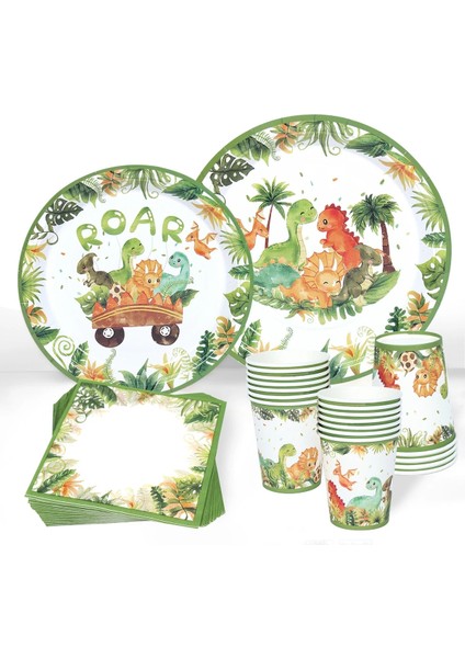 Kek Wapper 2 Dinozor Parti Zemin Dinozor Doğum Günü Partisi Süslemeleri Çocuklar Çocuk Bebek Duş Dekor Jungle Safari Doğum Günü Partisi Malzemeleri (Yurt Dışından)