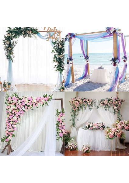 C07 25 Yard Örgü Tutu Kumaş Renkli Gazlı Bez Tül Rulo Düğün Dekorasyon Bebek Duş Doğum Günü Partisi Malzemeleri Masa Etek Sandalye Dekor (Yurt Dışından) modelleri