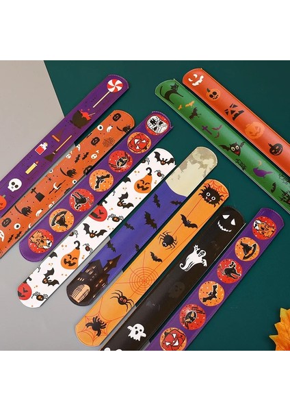 Set 1-10 Adet Cadılar Bayramı Tokat Bilezik 510 Adet Karikatür Bilek Kayışı Noel Çocuk Dostluk Çiftler Bilezikler Cosplay Parti Dekorasyon (Yurt Dışından) modelleri