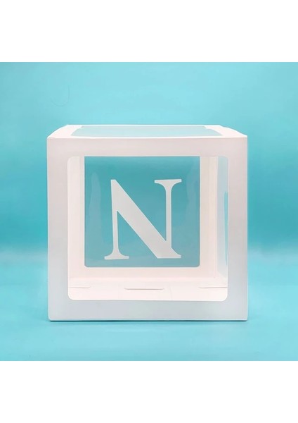 N Eid Mubarak Şeffaf Kutu Mektup Balon Kutusu Ramazan Kareem Bebek Duş Müslüman Islam Parti Dekor Ramazan Dekorasyon Ev Için (Yurt Dışından)