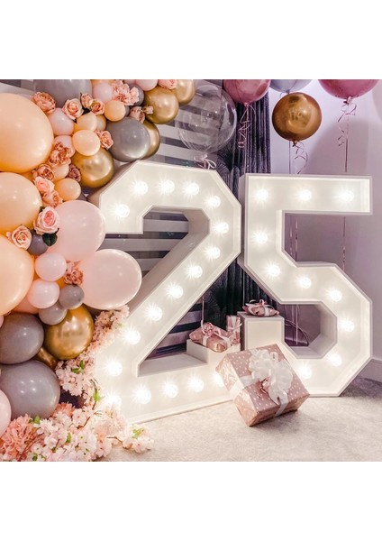 Stil 9 91.5 cm Dev Doğum Günü Şekil Balon Dolum Kutusu 10 Işıkları ile Doğum Günü Numarası Balon Çerçeve Düğün Dekorasyon Bebek Duş Kutusu (Yurt Dışından) modelleri