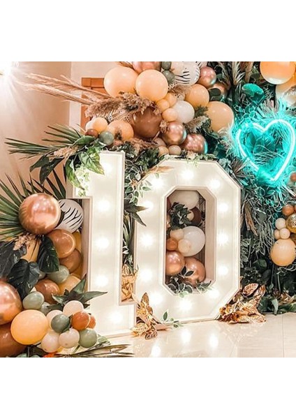 Stil 9 91.5 cm Dev Doğum Günü Şekil Balon Dolum Kutusu 10 Işıkları ile Doğum Günü Numarası Balon Çerçeve Düğün Dekorasyon Bebek Duş Kutusu (Yurt Dışından) fırsatları