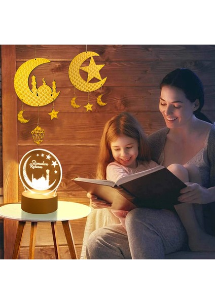 18 Eıd Gece Lambası Eıd Mubarak Ramazan Dekorasyon Homeıslam Müslüman Parti Dekoru Eid Al Kurban Ramazan ve Eid Ramazan Kareem (Yurt Dışından)