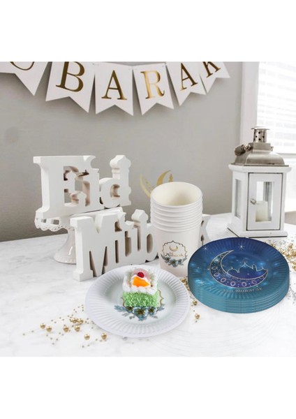 BALON13 Eıd Mubarak Banner Balonlar Kek Topper Ramazan Dekorasyon Ramazan Kareem Mubarak Müslüman Islam Festivali Parti Dıy Süslemeleri (Yurt Dışından) modelleri