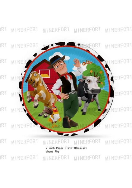 Saman 10 Adet La Granja Zenon Doğum Günü Partisi Malzemeleri Tek Kullanımlık Sofra Kağıt Bardaklar Tabaklar Kek Topper Bebek Duş Çocuklar Parti Süslemeleri (Yurt Dışından) fırsatları