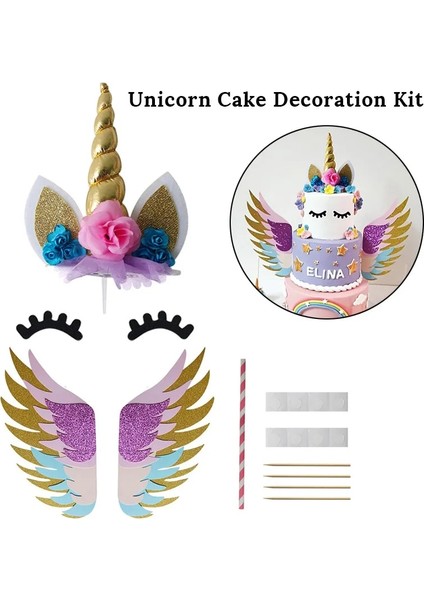 11 Adet Balon 5 Peri Unicorn Deco Kız Doğum Günü Partisi 1 2 3 Yaş Parti Sofra Bir Yaşındaki Bebek Duş Dekorasyonu Unicornio Doğum Günü Malzemeleri (Yurt Dışından)