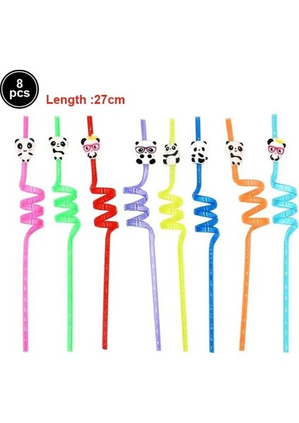 Q 8 Adet Kelebek Pipet Yeniden Kullanılabilir Kelebek Pipetler Doğum Günü Saman Bebek Duş Kız Kelebek Doğum Günü Partisi Malzemeleri (Yurt Dışından)