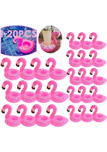 8 Adet Flamingo A 20-1 Adet Flamingo Bardak Tutucu Yüzme Havuzu Su Şamandıra Şişme Içecek Bardak Havuz Drinkware Tepsi Pembe Kuş Parti Dekorasyon (Yurt Dışından)