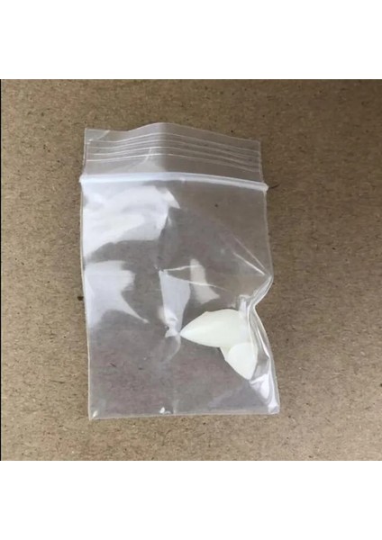 Beyaz 1.5 cm 1 Çift Vampir Dişleri Dişleri Protez Sahne Cadılar Bayramı Kostüm Sahne Yanlış Diş Katı Tutkal Protez Yapıştırıcı Cadılar Bayramı Partisi Dekoru (Yurt Dışından)