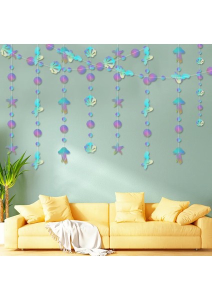 Balonlar-D Deniz Altında Mavi Kabarcık Çelenkler Küçük Denizkızı Parti Süslemeleri Asılı Kabarcıklar Çıtası Okyanus Doğum Günü Bebek Duş Dekor (Yurt Dışından) indirimleri