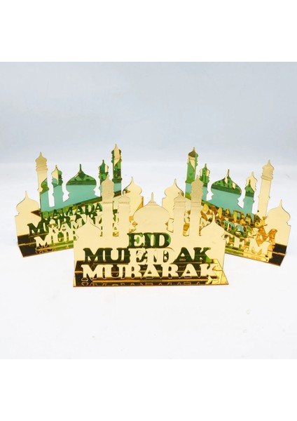 Stil-11-3 Altın Akrilik Müslüman Ramazan Kareem 2023 Eid Mubarak Dekorasyon Ev Için Ramazan Bayramı Yardım Moubarak Parti Dekor Malzemeleri Hediyeler (Yurt Dışından) fırsatları