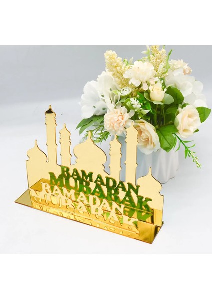 Stil-11-3 Altın Akrilik Müslüman Ramazan Kareem 2023 Eid Mubarak Dekorasyon Ev Için Ramazan Bayramı Yardım Moubarak Parti Dekor Malzemeleri Hediyeler (Yurt Dışından) indirimleri