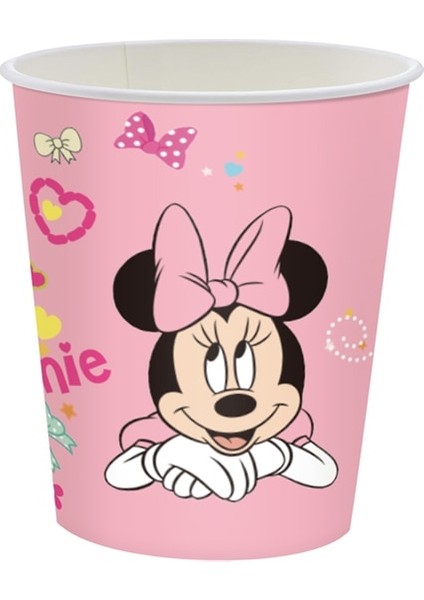 9 Inç 10 Adet Plaka Disney Minnie Mouse Doğum Günü Partisi Malzemeleri Sofra Masa Örtüsü Bardak Plaka Hediye Keseleri Bebek Kızlar Için Mini Bebek Duş Dekorasyonu (Yurt Dışından)