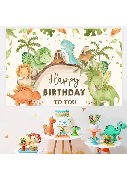 Zemin2 Dinozor Parti Zemin Dinozor Doğum Günü Partisi Süslemeleri Çocuk Çocuk Bebek Duş Dekor Jungle Safari Doğum Günü Partisi Malzemeleri (Yurt Dışından) modelleri