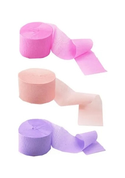 Stil 3 1/3/6 Adet Renkli Krep Kağıt Rulo Oluklu Dıy Cadılar Bayramı Origami Doğum Günü Partisi Düğün Bebek Duş Zemin Dekorasyon (Yurt Dışından) fiyatları