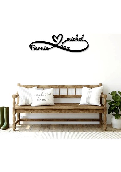 Siyah 25CM Genişlik Kişiselleştirilmiş Metal Sonsuzluk Burcu Sonsuzluk Adı Işareti Özel Metal Burcu Yıldönümü Hediyesi Yeni Nişanlı Hediye Eve Taşınma Hediyesi (Yurt Dışından) modelleri
