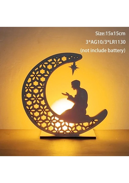 Stil-1-6 Müslüman Ramazan Kareem Dekorasyon 2023 Mum LED Işıklar Eid Mubarak Ev Için Ramazan Bayramı Yardım Moubarak Dekor Parti Malzemeleri (Yurt Dışından)