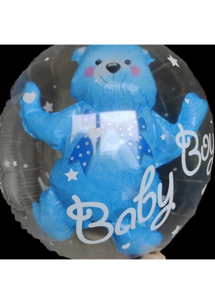 9 Adet Ayı Yıldız Mavi Bebek Duş Kız Erkek Bu Bir Erkek Bu Bir Kız Balon Afiş Cinsiyet Ortaya Doğum Günü Partisi Dekorasyon Çocuklar Oh Bebek Duş Seti Hediyeler (Yurt Dışından)